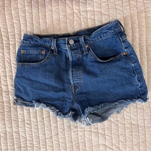 Levi button fly shorts